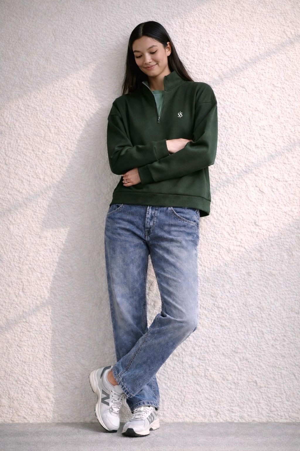 Essential Green Quarter Zip